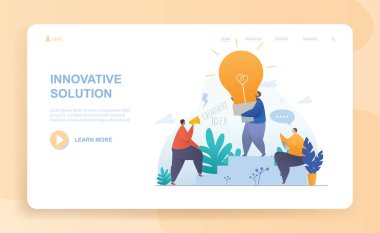 Üç erkek karakter yenilikçi çözümler yaratıyor.