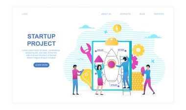 Erkek ve kadın karakterler birlikte yeni bir projeye başlıyorlar.