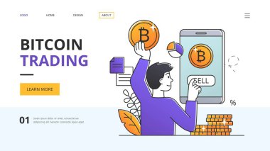 Gezici bir uygulama kullanarak bitcoin satan adam