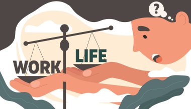 İş adamı çalışma saatini ve ev hayatını dengelemeye çalışıyor.