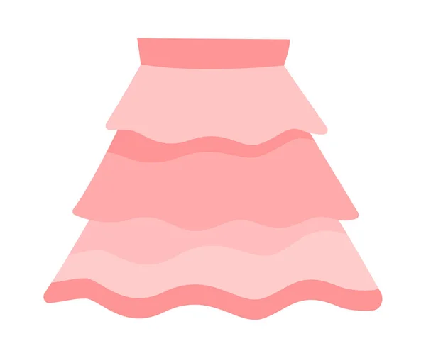 Cute żywy elegancki różowy spódnica — Wektor stockowy