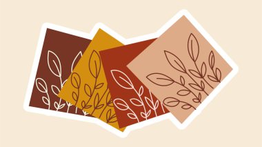 Güzel renkli dikiş yastıkları ve kumaş üzerinde çiçekler olan bir etiket.