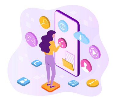 Kahraman resimleri için metin yeri olan UX UI tasarımı.