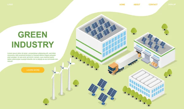 Tecnología de red inteligente con energía renovable. — Archivo Imágenes Vectoriales