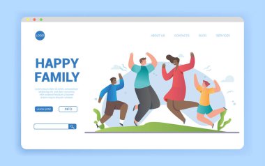 Gülümseyen çeşitli aile dansları