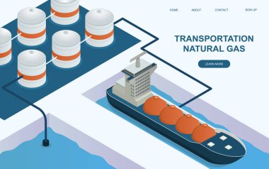 Dev bir tanker doğalgaz taşıyor.