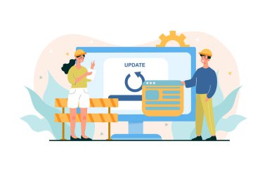 Web sayfası yapım aşamasında, bilişim çay işi.