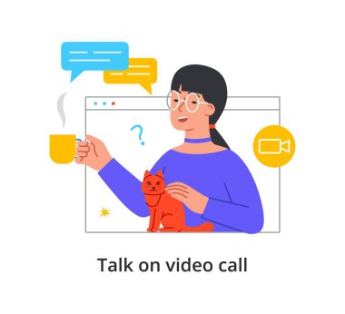 Video konferans konsepti