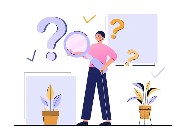 Frequently Asked Questions Concept. — Stock Vector