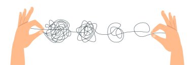 Psikoterapi el yapımı konsept.