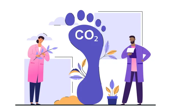 二酸化炭素温室効果ガスの概念 — ストックベクタ