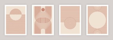 Soyut duvar sanatı vektör koleksiyonu