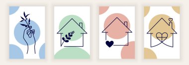 Soyut logo tasarım şablonları