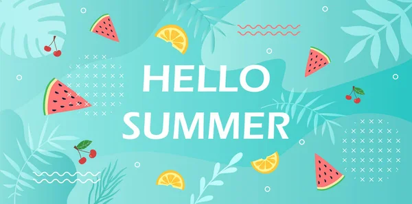 다채 로운 여름의 배경 — 스톡 벡터