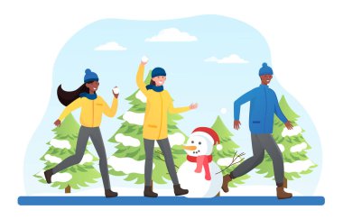 Gençler kış eğlencelerinde eğleniyor..