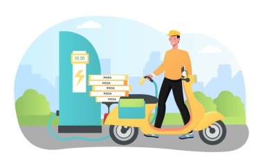 Eko taşıma ücreti pizza teslimatı için hazır olsun.