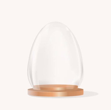 Beyaz arkaplanda modern boş kar küresi