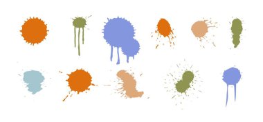 Renkli boya sıçratma seti