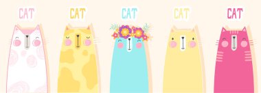 Sevimli kedi koleksiyonu