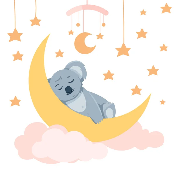 Baby koala sover — Stock vektor