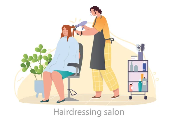 Schoonheidssalon voor vrouwen concept — Stockvector