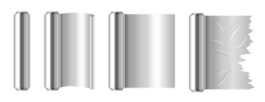 Gümüş alüminyum folyo seti