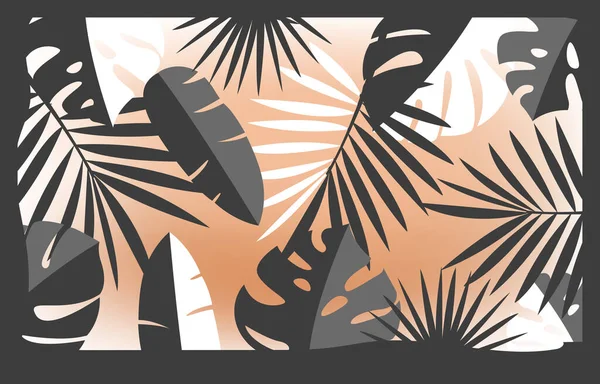Пластырь с пальмовыми листьями — стоковый вектор