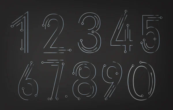 Збірка абстрактних чисел — стоковий вектор