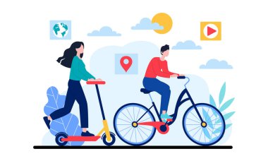 Bisiklet süren kadın