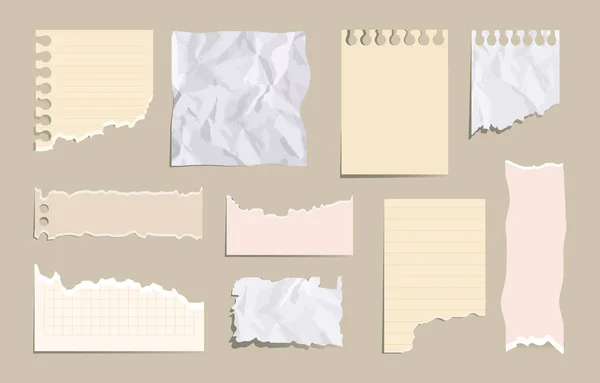 Buntes zerrissenes Papier — Stockvektor