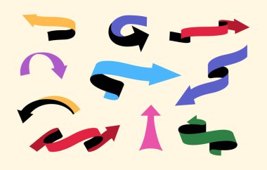 Çeşitli renkli oyuncu oklar