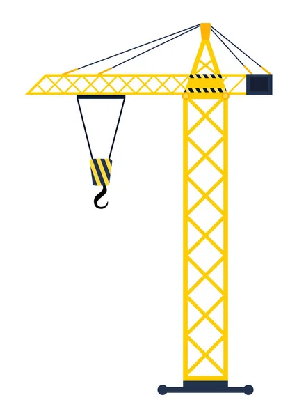 Static lifting crane concept — Stock Vector