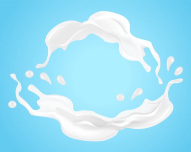 Gerçekçi süt sıçraması