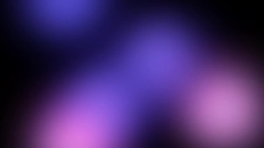 Parlayan mavi renk değişkenli arkaplan. Yüzen flamalarla ve karanlıkta ışık ışınlarıyla hareket eden bir pankart. Sıvı Bulanık Işıklar. Soyut grafik canlandırma görüntüleri