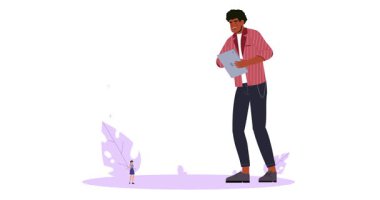 Yaratıcı çalışma. Yeni web sitesi ya da uygulama tasarlayan, kullanıcı arayüzü, UX ve UI geliştiren kadın ve erkek grafik ve web tasarımcılarının pankartının taşınması. Bir fikirle gel. Düz grafik çizgi film