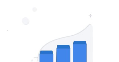 İşletme. İş büyümesi ve gelişimi için hizmetler sunan erkek finans analistinin afişini taşımak. Danışman ya da danışman terfi stratejisi planlıyor. Düz grafik çizgi film