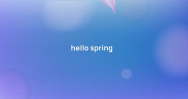 Yumuşak bir arka plan. Uçan ve düşen pembe sakura çiçekleri ya da mavi gökyüzünde kiraz ağacı yaprakları olan güzel suluboya afişleri. Çiçek açan fabrika. Gerçekçi 3D canlandırmalı grafikler