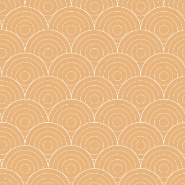 Çemberli geometrik kusursuz desen