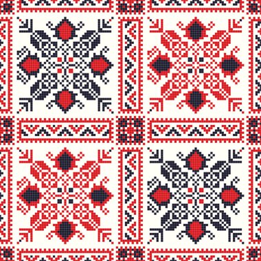 Romen vektör deseni geleneksel nakışlardan esinlenildi