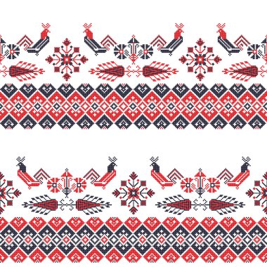 Romen vektör deseni geleneksel nakışlardan esinlenildi