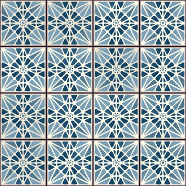 Vintage seramik karolar vektör deseni