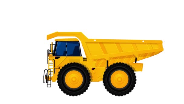 Heavy duty dump truck — Stock Video