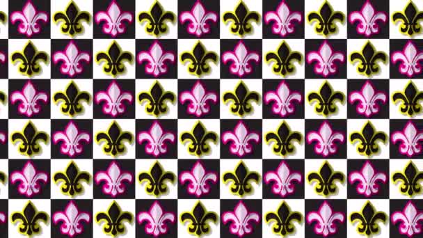 Fleur de lis模式 — 图库视频影像
