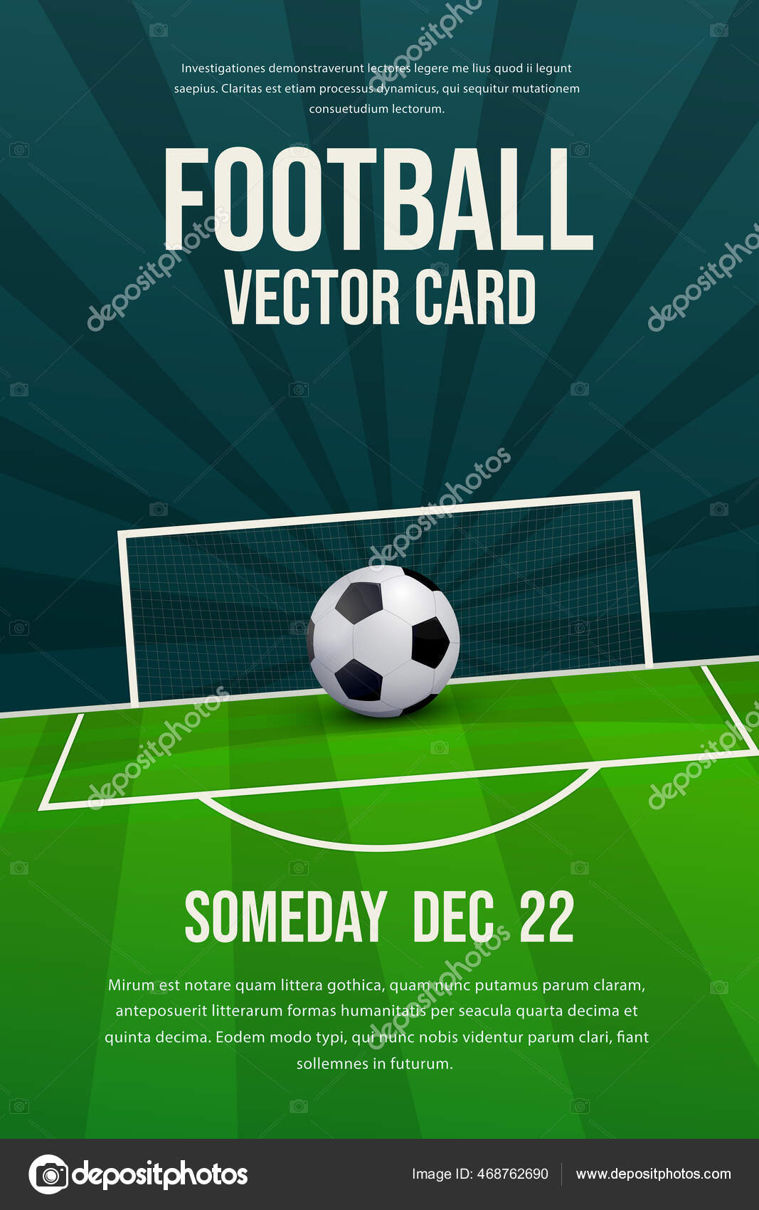 Affiche de la ligue de football, : image vectorielle de stock (libre de  droits) 1256350651