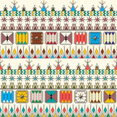 Al-Qatt Al-Asiri 'nin geleneksel resimlerinden esinlenilmiş dekoratif geometrik yineleme deseni