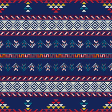 Geleneksel Gürcistan halk sanatı nakış vektör deseni