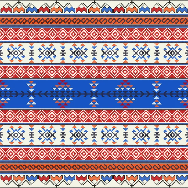Traditionelle Georgische Volkskunst Stickvektormuster — Stockvektor