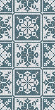 İskandinav tarzı, pürüzsüz mozaik döşeme deseni