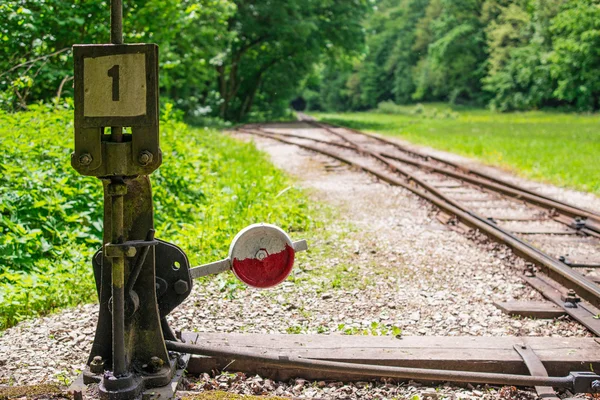 Interruptor ferroviário leve — Fotografia de Stock