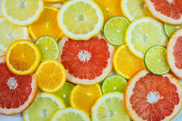 Verschillende citrus segmenten — Stockfoto